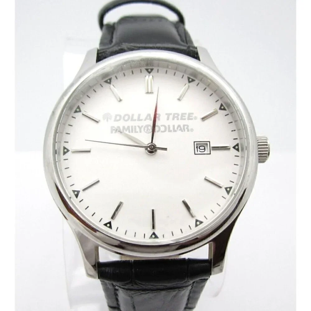 Men's Dollar Tree Family Dollar Quartz WR Analog 41mm Dial Round Watch (E127)